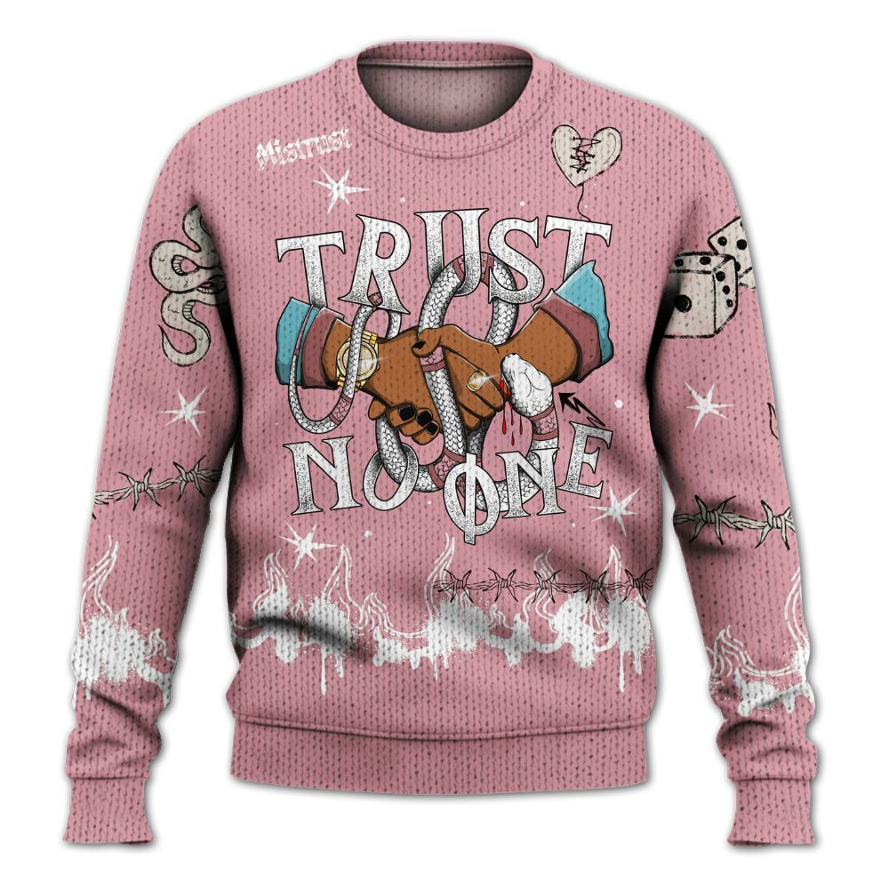 Knitted Sweater To Match Doernbecher 6s - Trust No One Snake-Bite Doodle Crayon