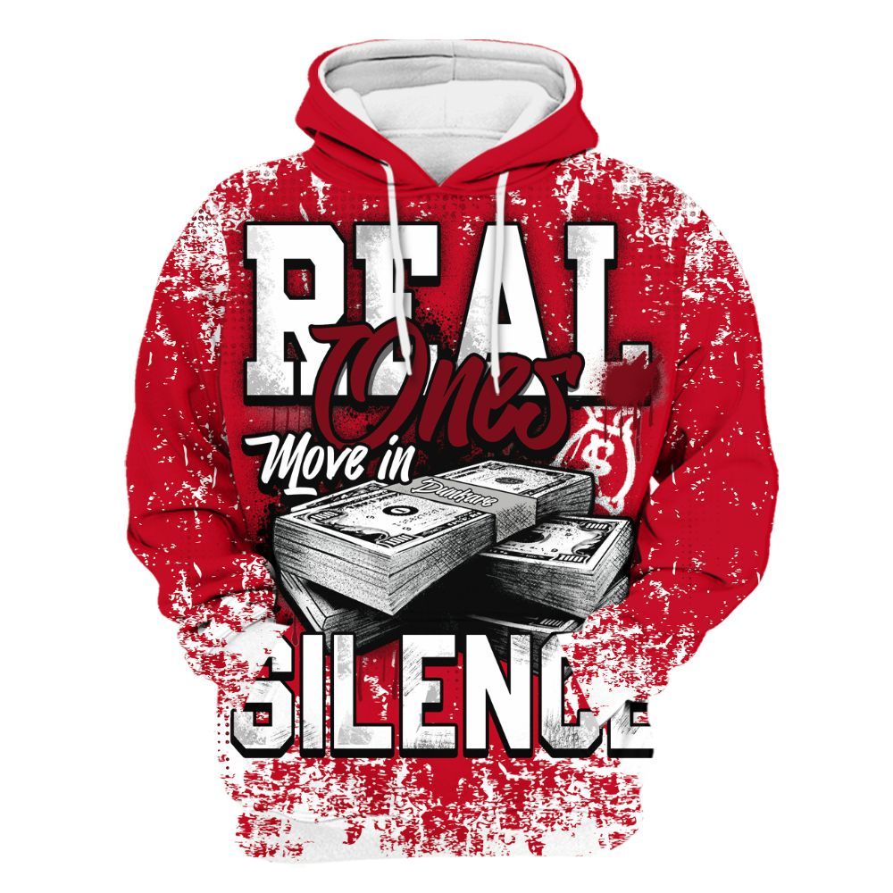 Hoodie To Match Cortez GS Valentine's Day - Move In Silence Money Street Retro All Over Print