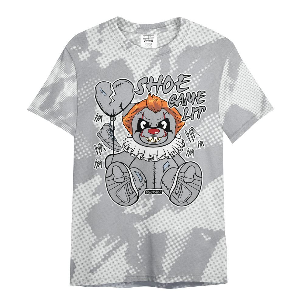 Shirt To Match Low OG Wolf Grey 1s - Shoe Game Bear Abstract Halftone All Over Print