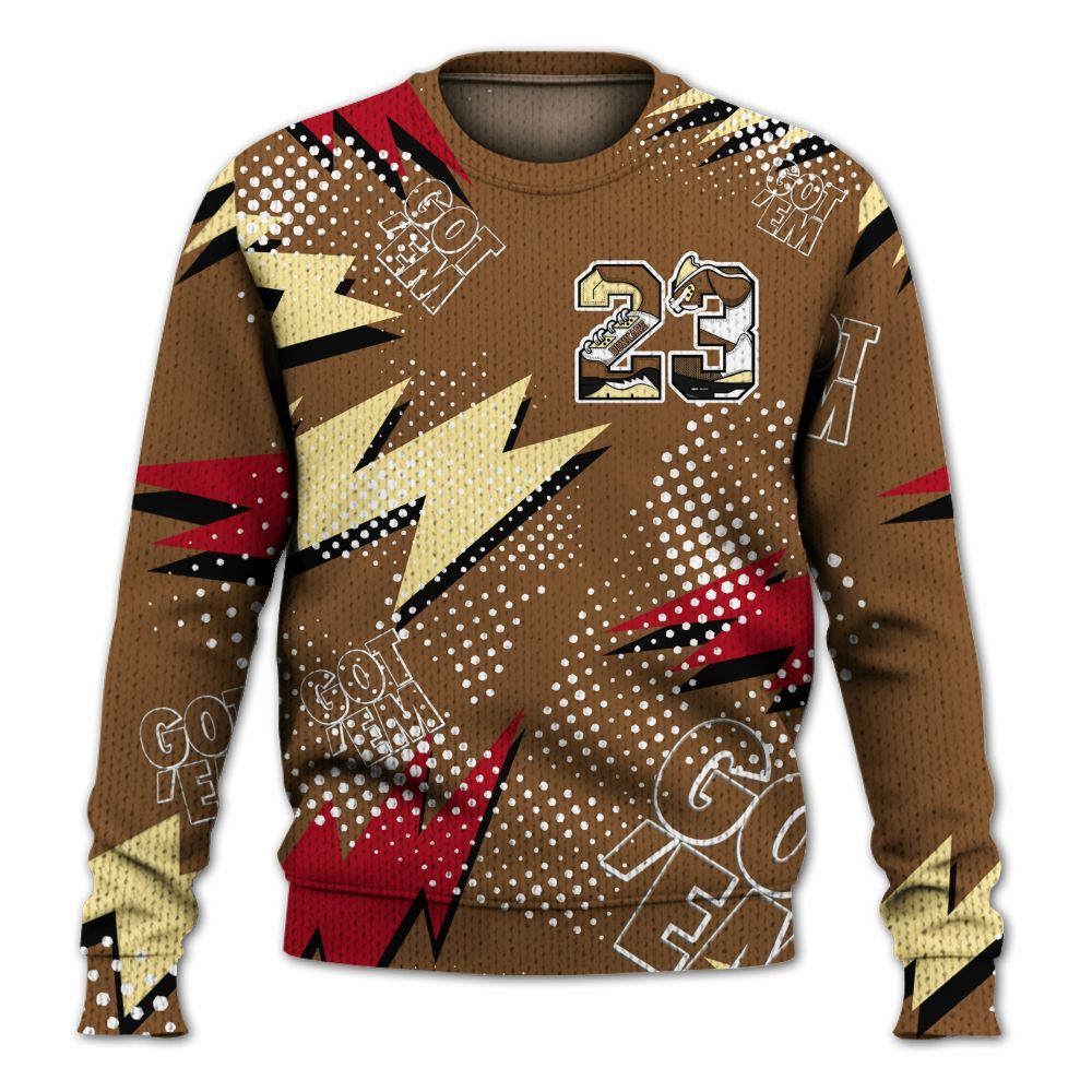 Knitted Sweater To Match Air Max 90 Escape - Custom Name Number 23 5s