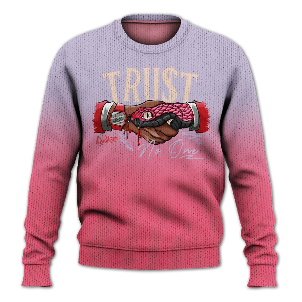 Sweater To Match Peanut Butter Jelly 5s - Trust No One Drip Graphic