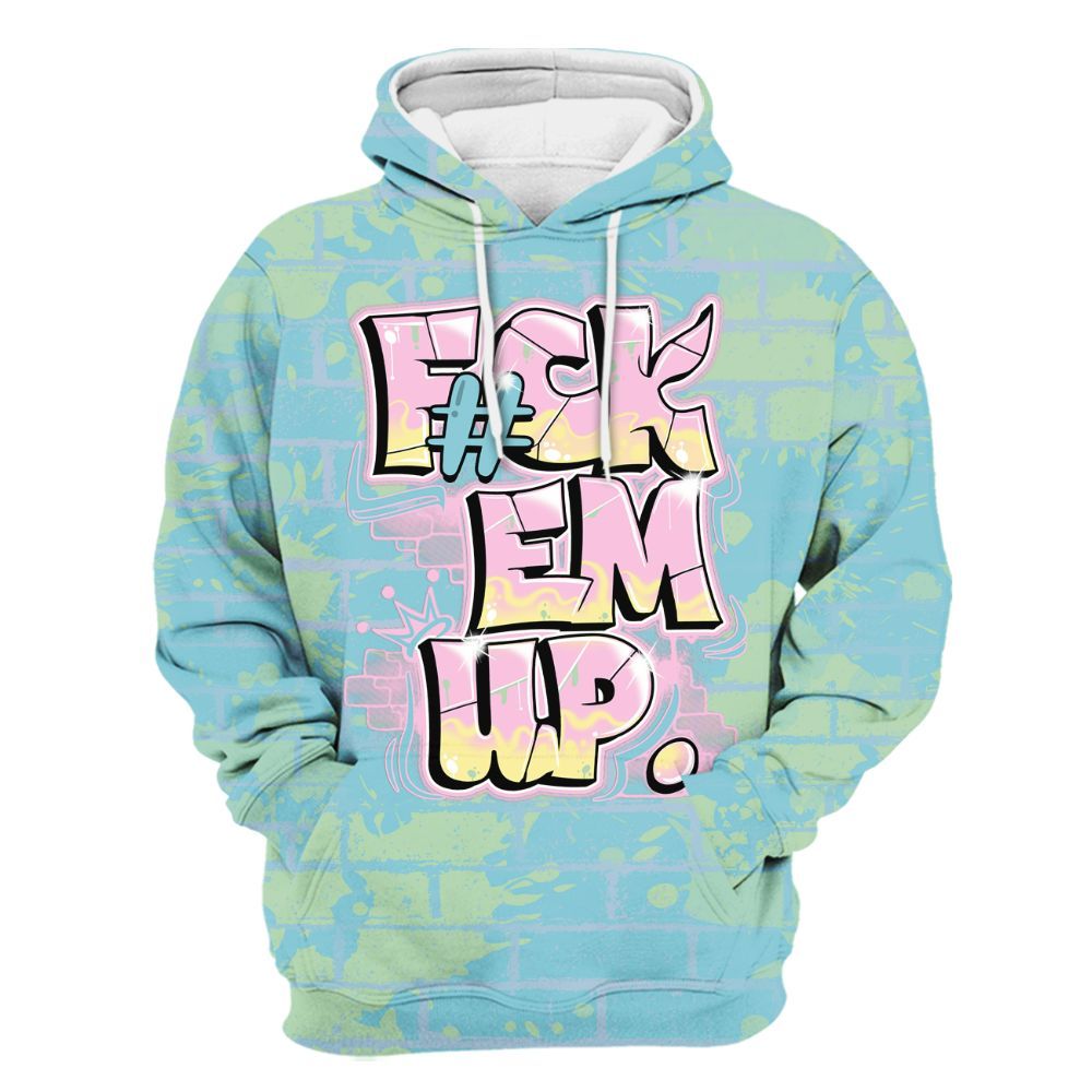 Hoodie To Match SB Dunk Low Visty - F#ck Em Graphic Brick Art All Over Print