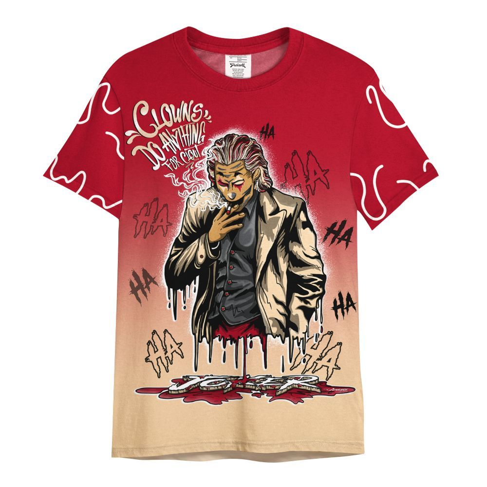 Shirt To Match Retro Pizza GS 4s - Clowns Do Anything Haha All Over Print