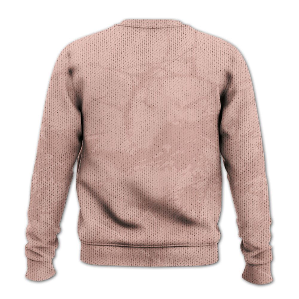 Knitted Sweater To Match Dunk Low Pink Velvet - Apocalypse Skeleton Profound