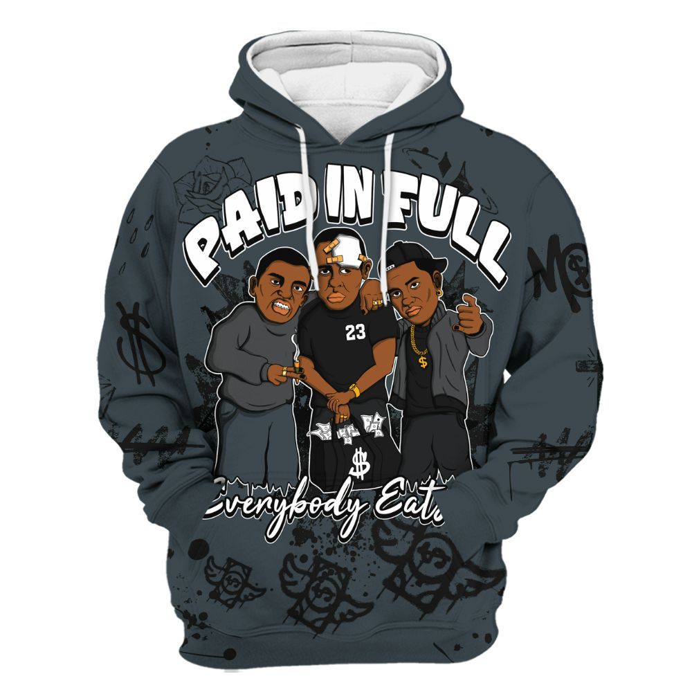Hoodie To Match Air Max Sunder Gore Tex Black - Everybody Paid In Full Crayon All Over Print