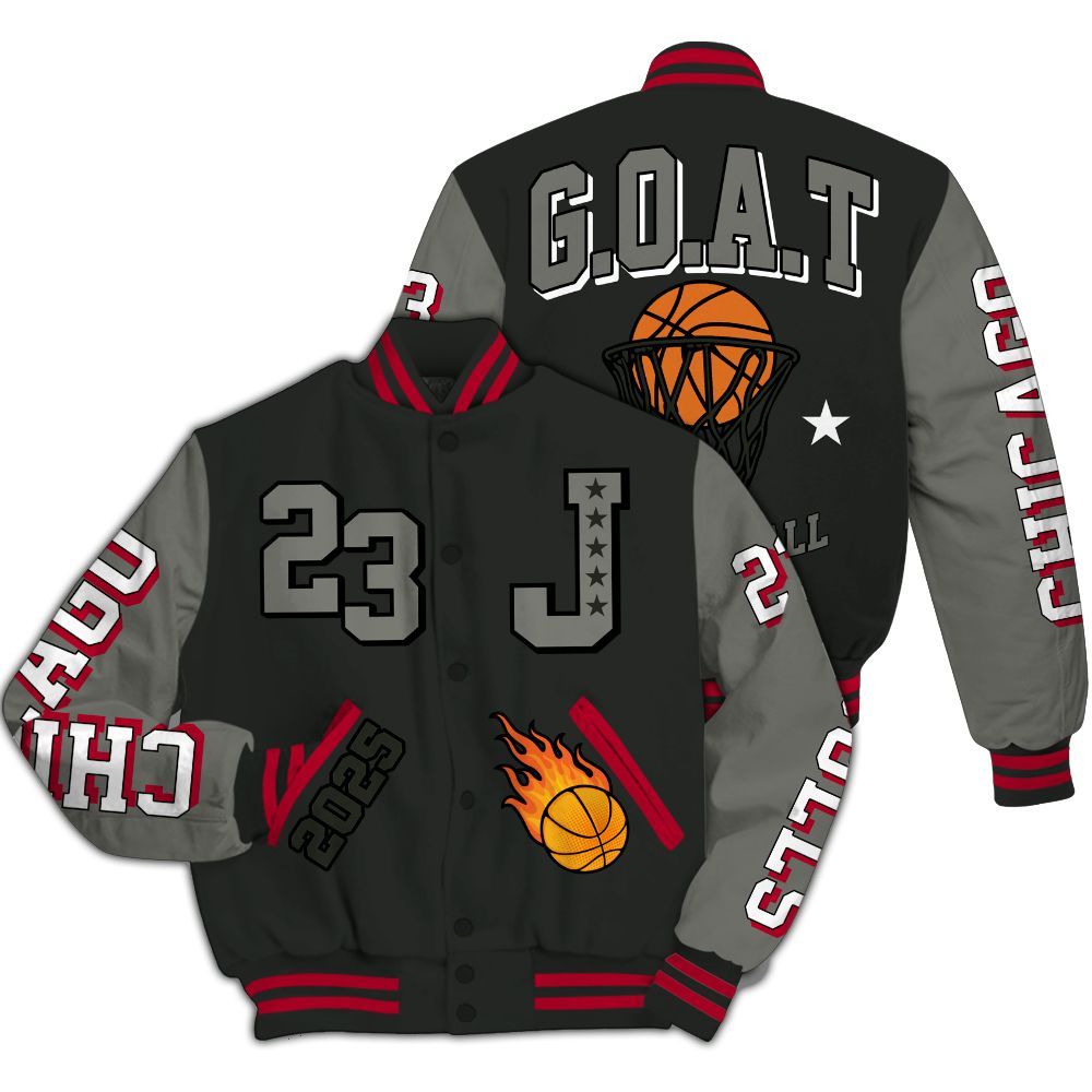 Varsity Jacket To Match Shadow 2025 10s - Chicago 23 Basketball All Over Print
