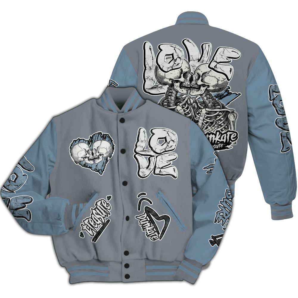 Varsity Jacket To Match Air Max DN Silver Bullet - Skull Bear All Over Print