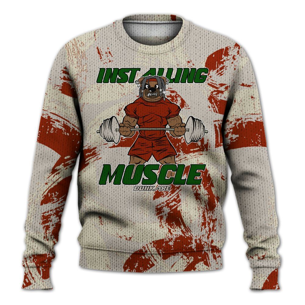 Knitted Sweater To Match El Grito 5s - Installing Muscle Bear Circle Slpash