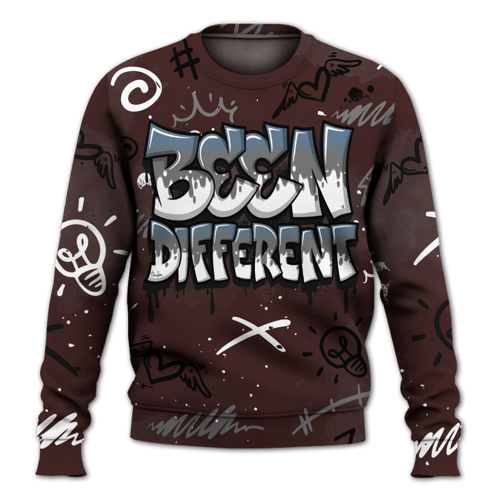 Sweatshirt To Match Burgundy 5s - Drip Been Di2ferent All Over Print
