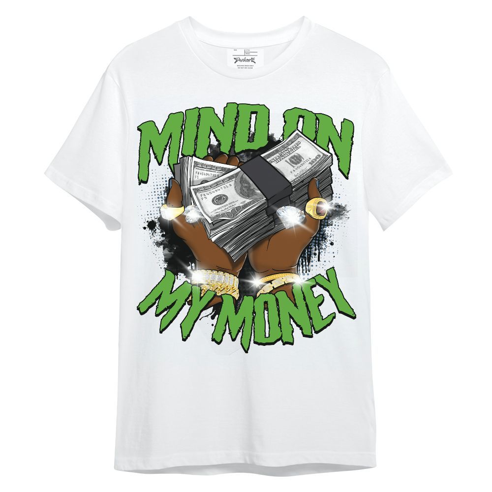 Shirt To Match Retro Green Bean 5s - Mind On My Money Graphic Unisex Shirt