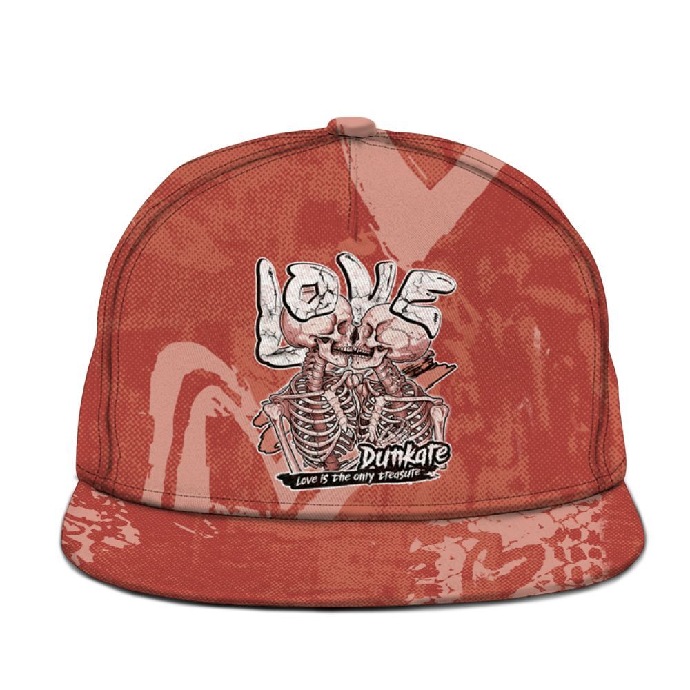 Snapback To Match Dune Red 13s - Skull Love Graphic