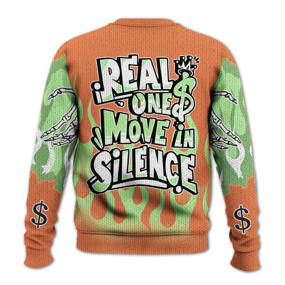 Knitted Sweater To Match Kobe 9 Elite What The - Ones Move In Silence Graphic Trapped