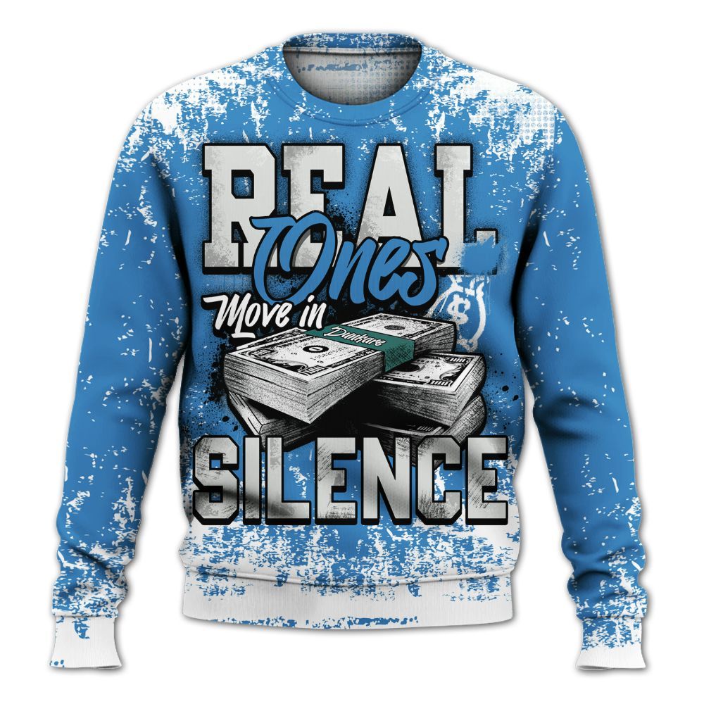 Sweatshirt To Match Low Carolina 17s - Move In Silence Money Street Retro All Over Print