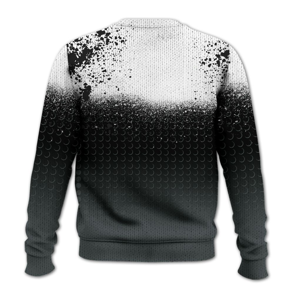 Knitted Sweater To Match Black RM Nigel Sylvester 4s - Halftone Time Is Money