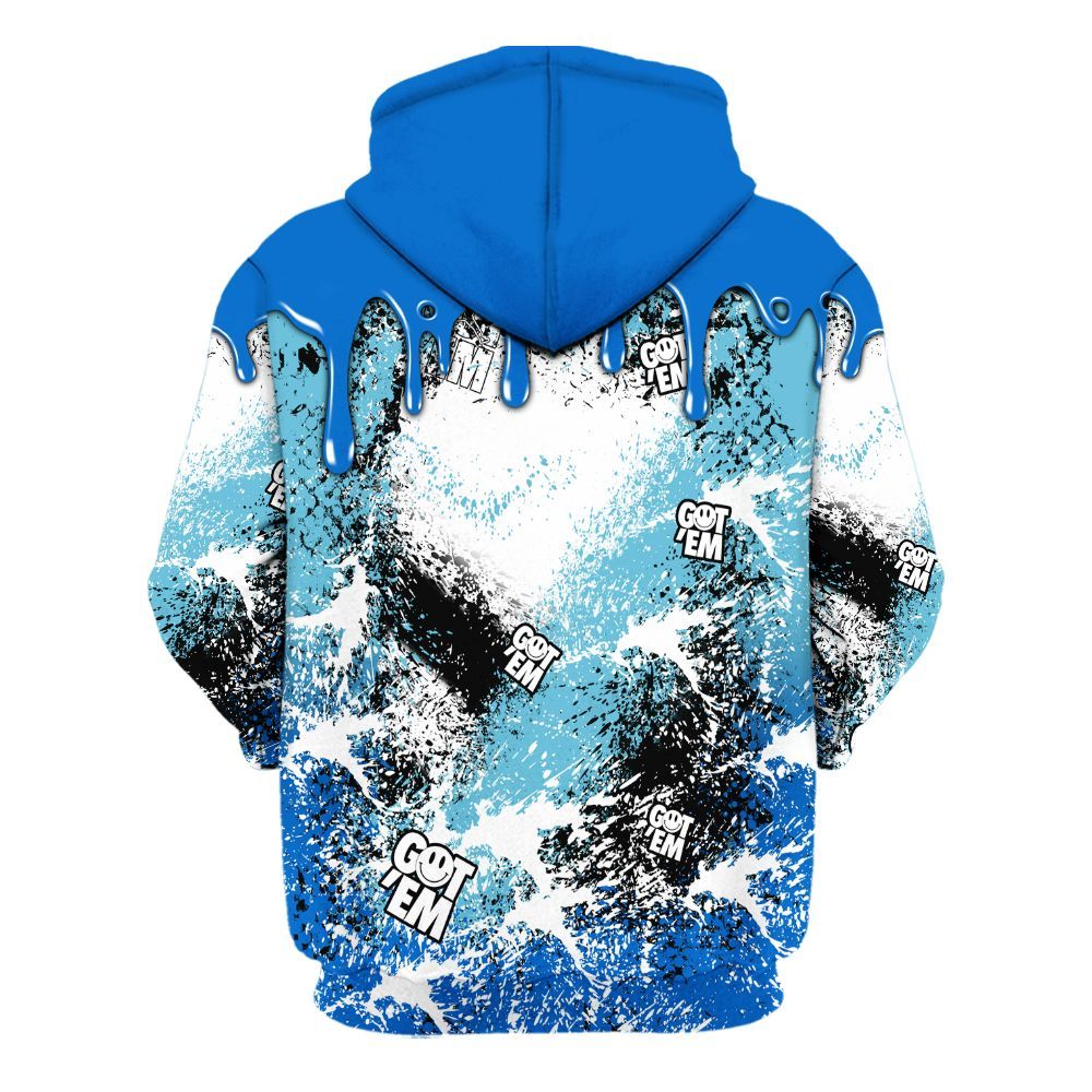 Hoodie To Match Dunk Low Argon - Dripping 23 Drip All Over Print