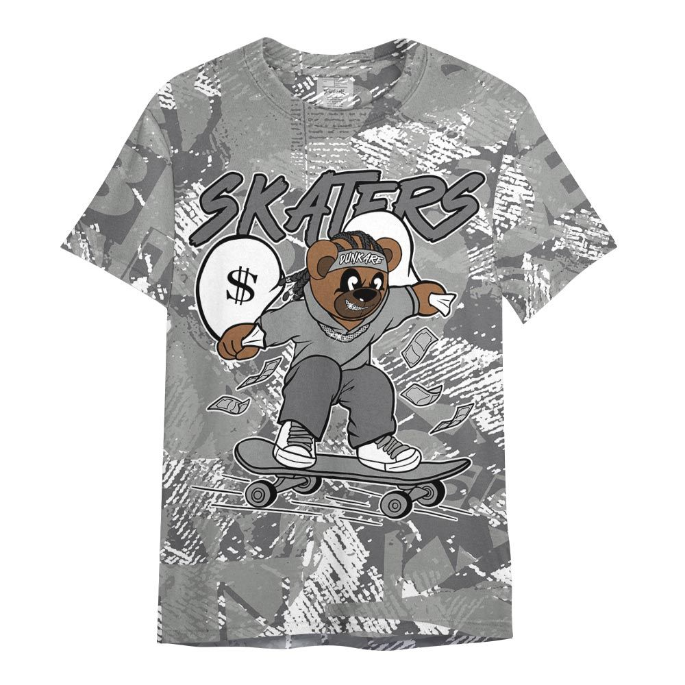 Shirt To Match Paris Cement Grey 4s - Skaters Bear Abstract Graffiti Shirt Unisex