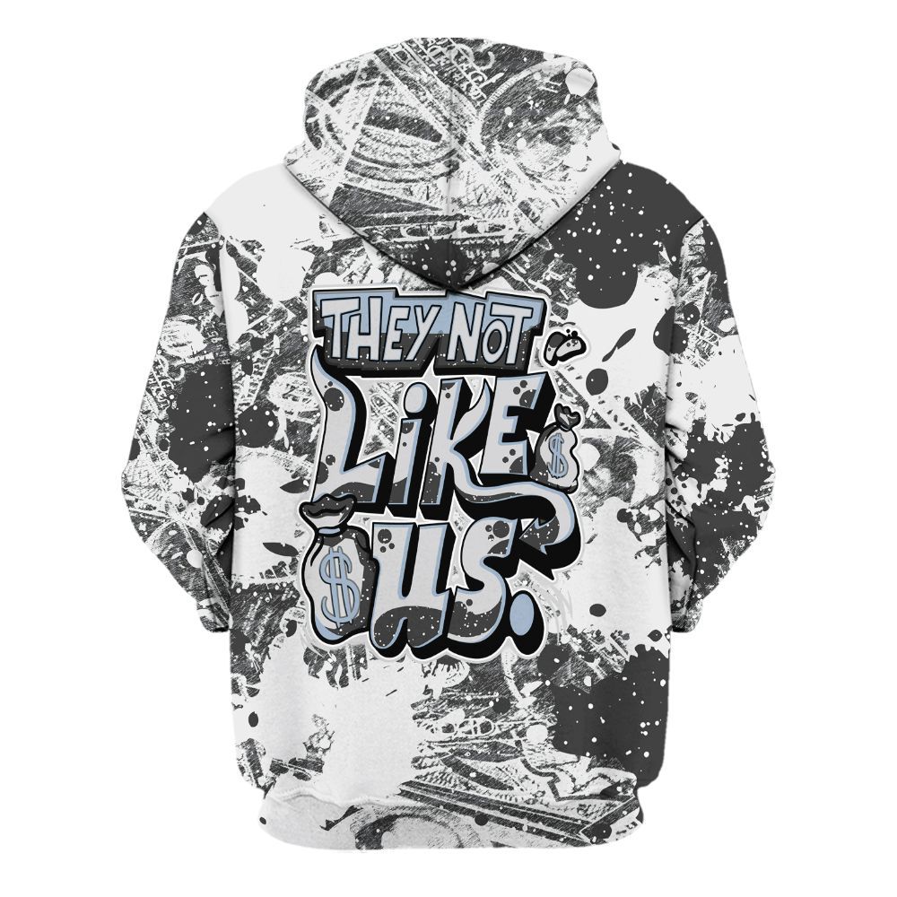 Hoodie To Match Reverse Black White 6s - Dislike Us Graphic Street Art All Over Print