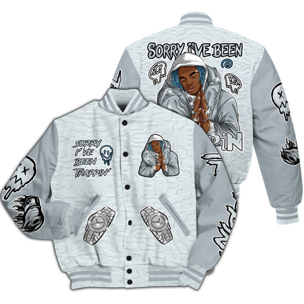 Varsity Jacket To Match Zion Half Moon 3s - Trappin' Unique All Over Print