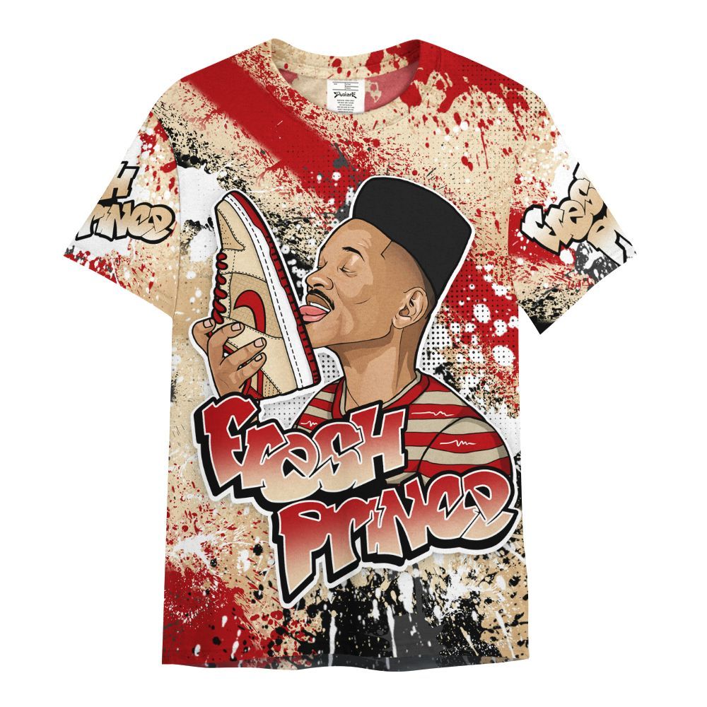 Shirt To Match Dunk Low Strawberry Waffle - Fresh Sneaker Lick All Over Print