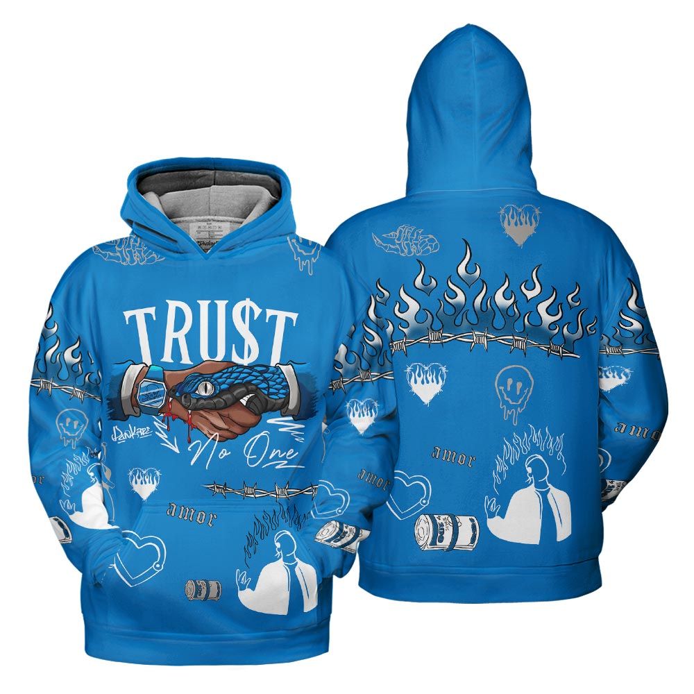 Hoodie To Match Industrial Blue 4s Hoodie, Snake Trust No One Hoodie Outfit 903 NCT