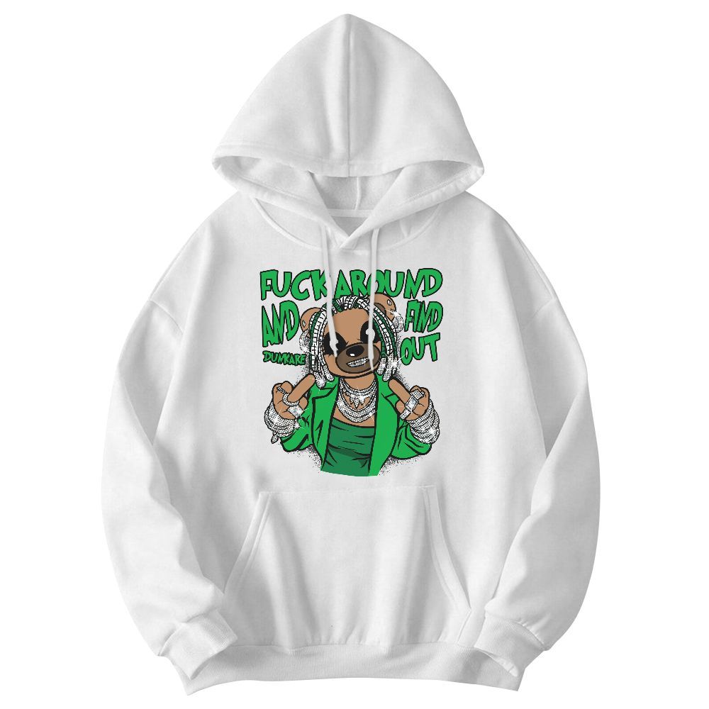 Sweatshirt To Match Lucky Green 5s - F#ck Around Bear Bear Graphic