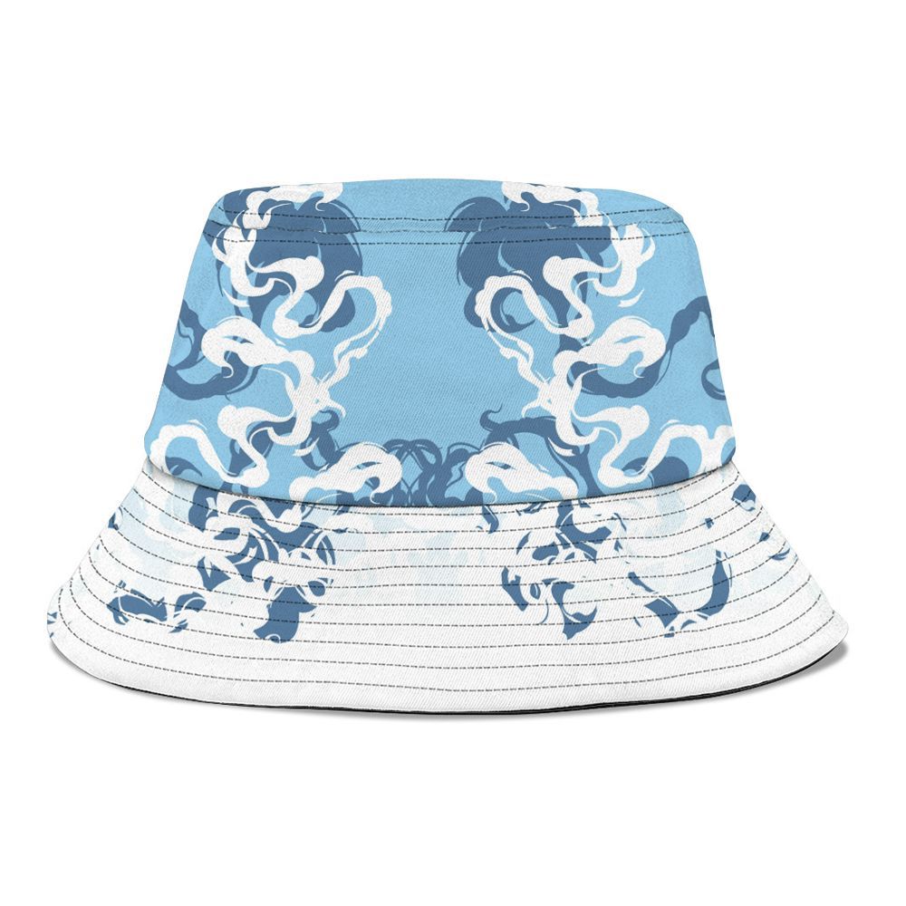 Bucket Hat To Match Legend Blue 11s - Color Smoke Graphic