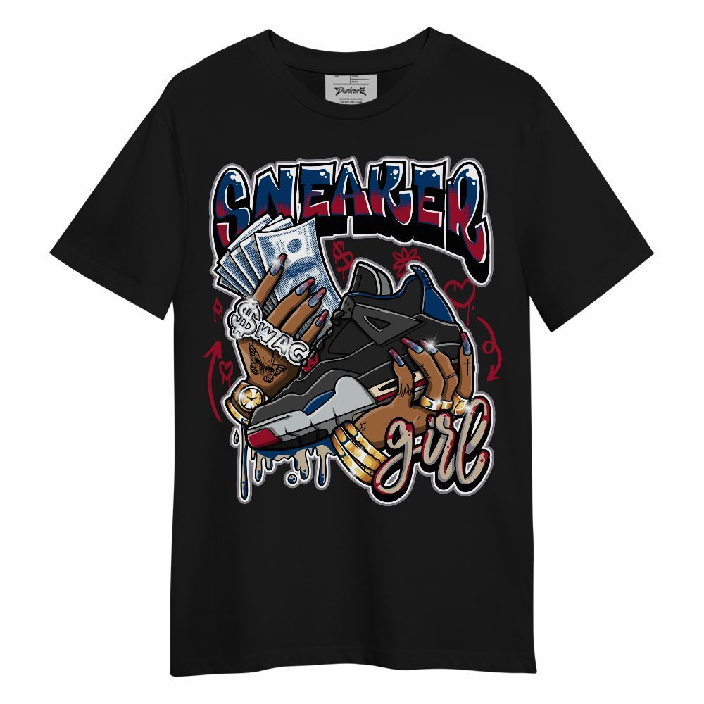 Shirt To Match Rare Air 4s - Sneaker Girl Money Doodle Graphic