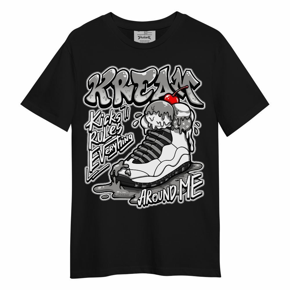 Shirt To Match OG Steel Grey 10s - Kream Kicks Rule Everything Graphic