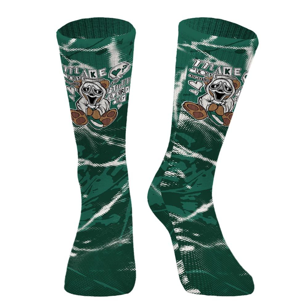 Sock To Match Oxidized Green 4s - Make Dopes Bear Halloween Profound