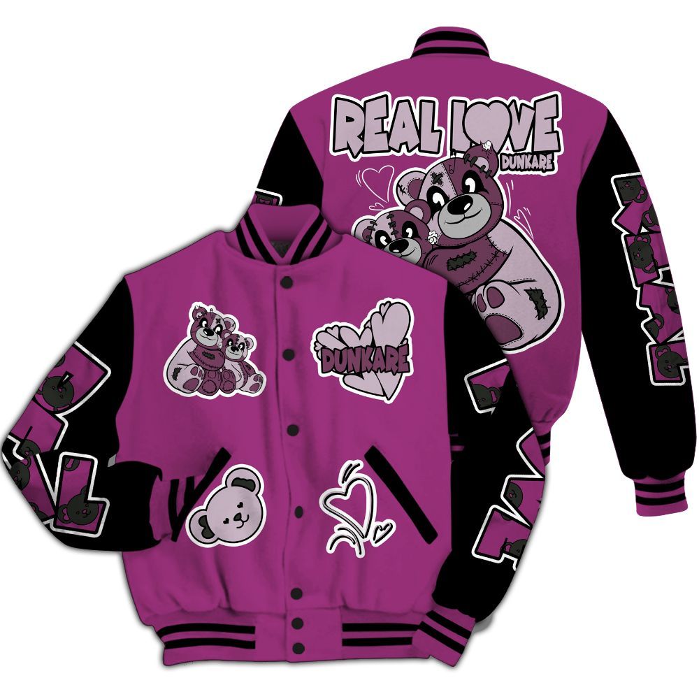 Varsity Jacket To Match Air Max Sunder Gore Tex Bold Berry - Sincere Fondness Bear All Over Print