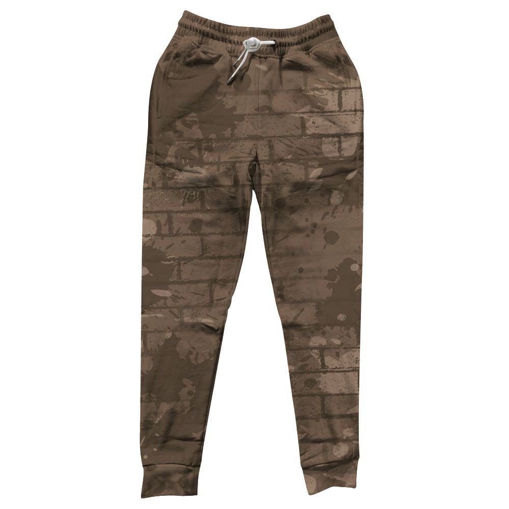 Sweatpant To Match Dark Mocha Jack - Brick All Over Print