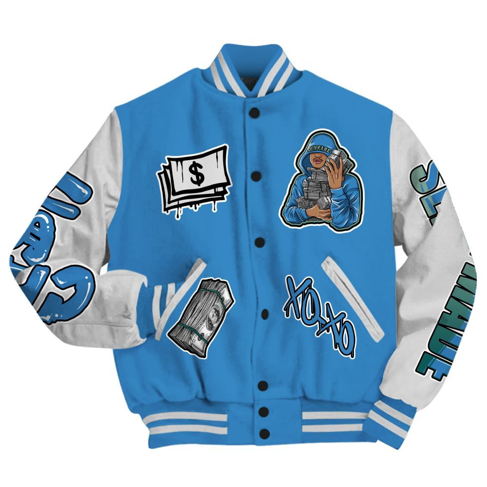 Varsity Jacket To Match Low Carolina 17s - Selfmade Unique All Over Print