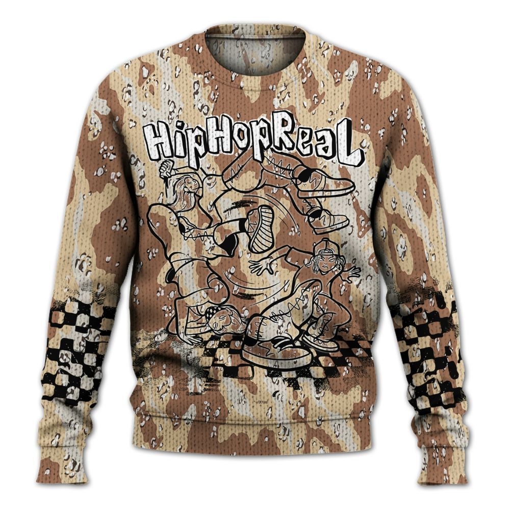 Knitted Sweater To Match Desert Camo 3s - Feel Life Street Style