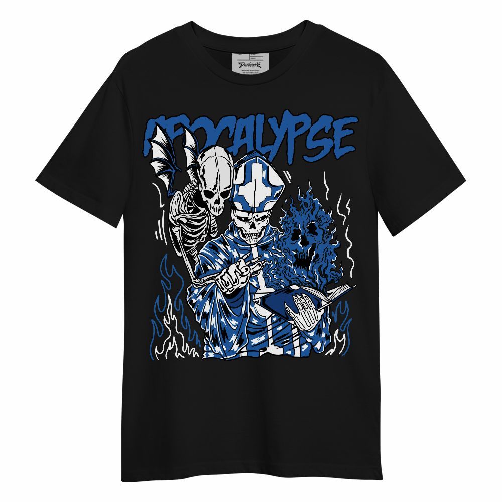 Shirt To Match Brave Blue 13s - Apocalypse Skeleton Unisex Shirt