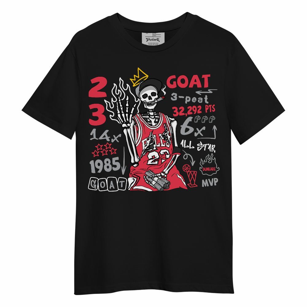 Shirt To Match Black Cement 3s - Number 23 G.0.A.T Streetwear Unisex Shirt