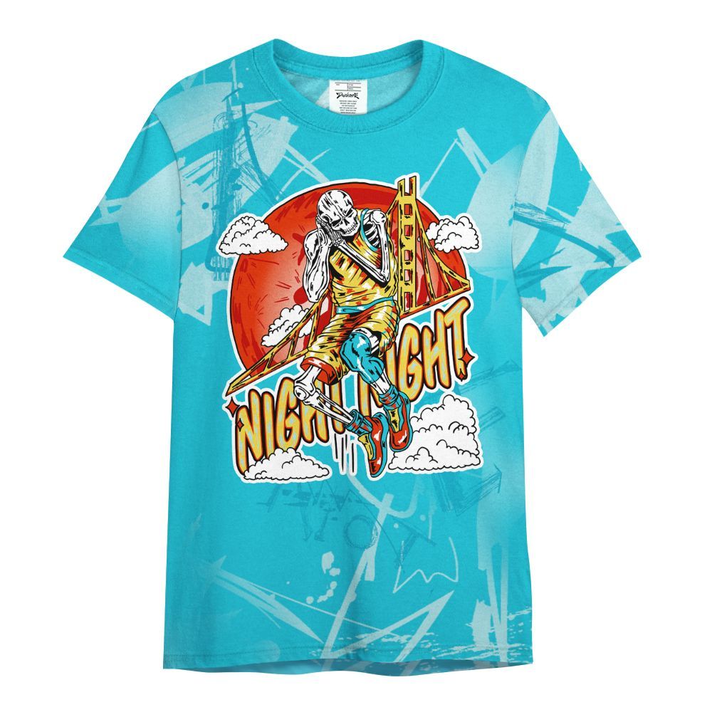 Shirt To Match Dunk Low KD 17 N7 - Seeya Skeleton Messyz All Over Print