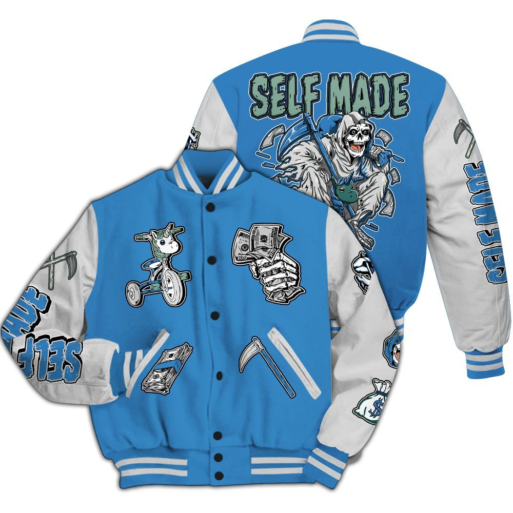 Varsity Jacket To Match Low Carolina 17s - Self Make Skeleton All Over Print