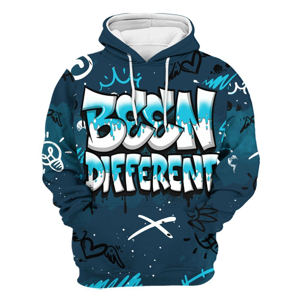 Hoodie To Match Air Navy Baltic Blue - Drip Been Di2ferent All Over Print