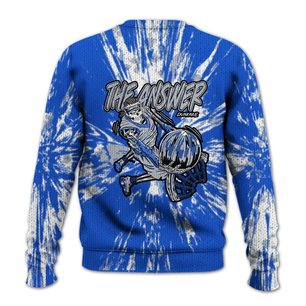 Knitted Sweater To Match Air Foamposite One Royal - The Answer Skeleton Luxury