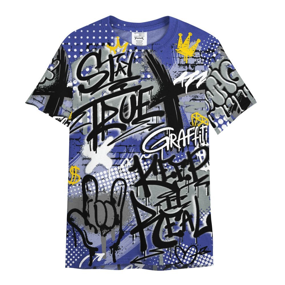 Shirt To Match Shox TL Royal - True It Real Graffiti Streetwear All Over Print