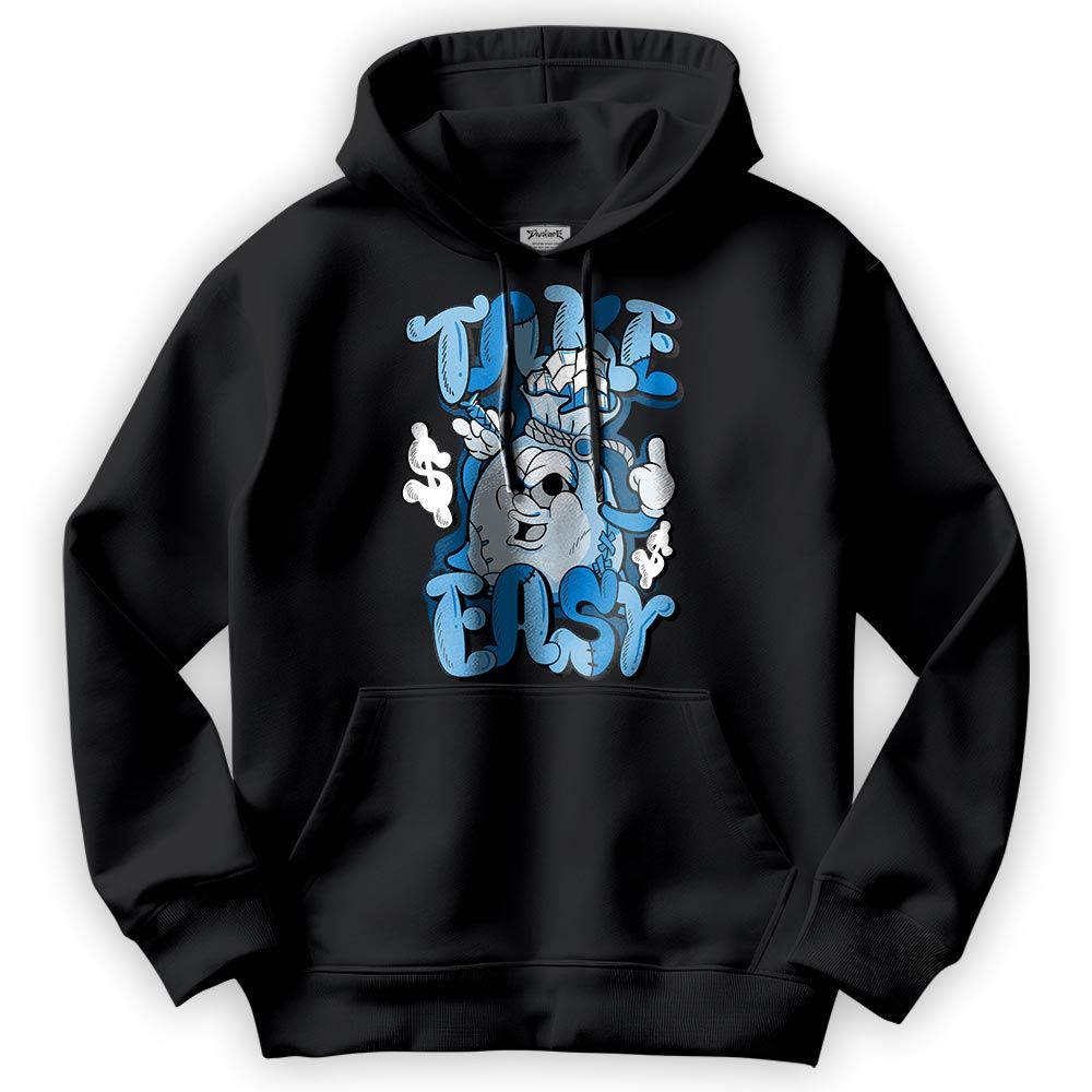 Sweatshirt To Match Hoodie Take Easy, Military Blue 4s Hoodie To Match Sneaker 2404 PAT