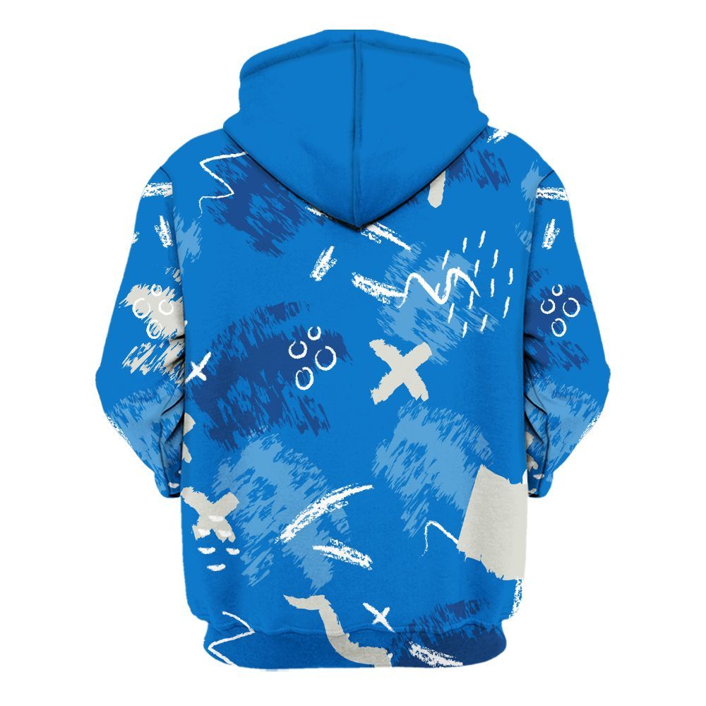 Hoodie To Match Blueberry 12s - Hustle Grind Pray Retro All Over Print