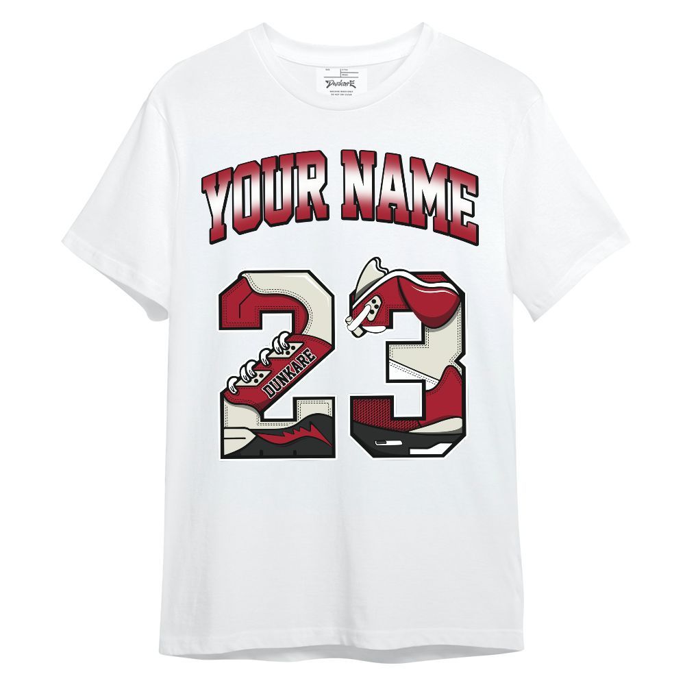 Shirt To Match 2025 High OG Cinnabar 1s - Custom Name Number 23 5s Unisex Shirt
