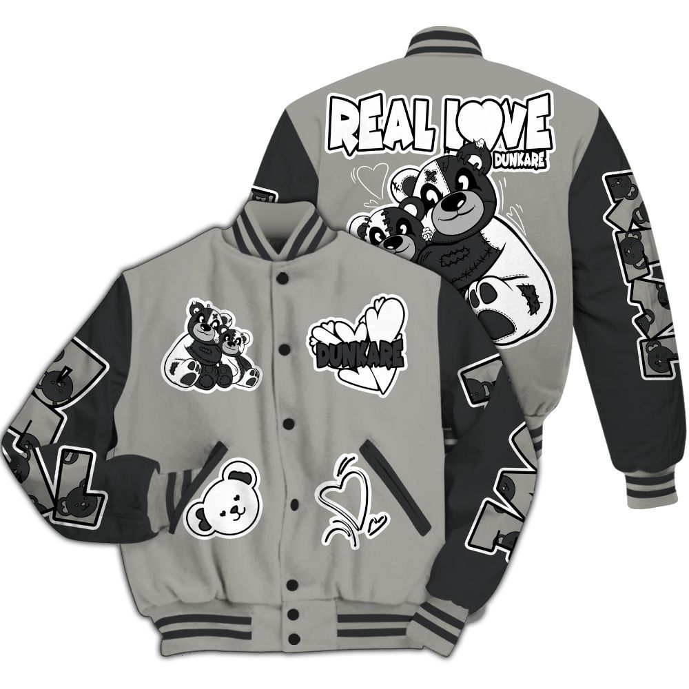 Varsity Jacket To Match High Satin Shadow 1s - Sincere Fondness Bear All Over Print