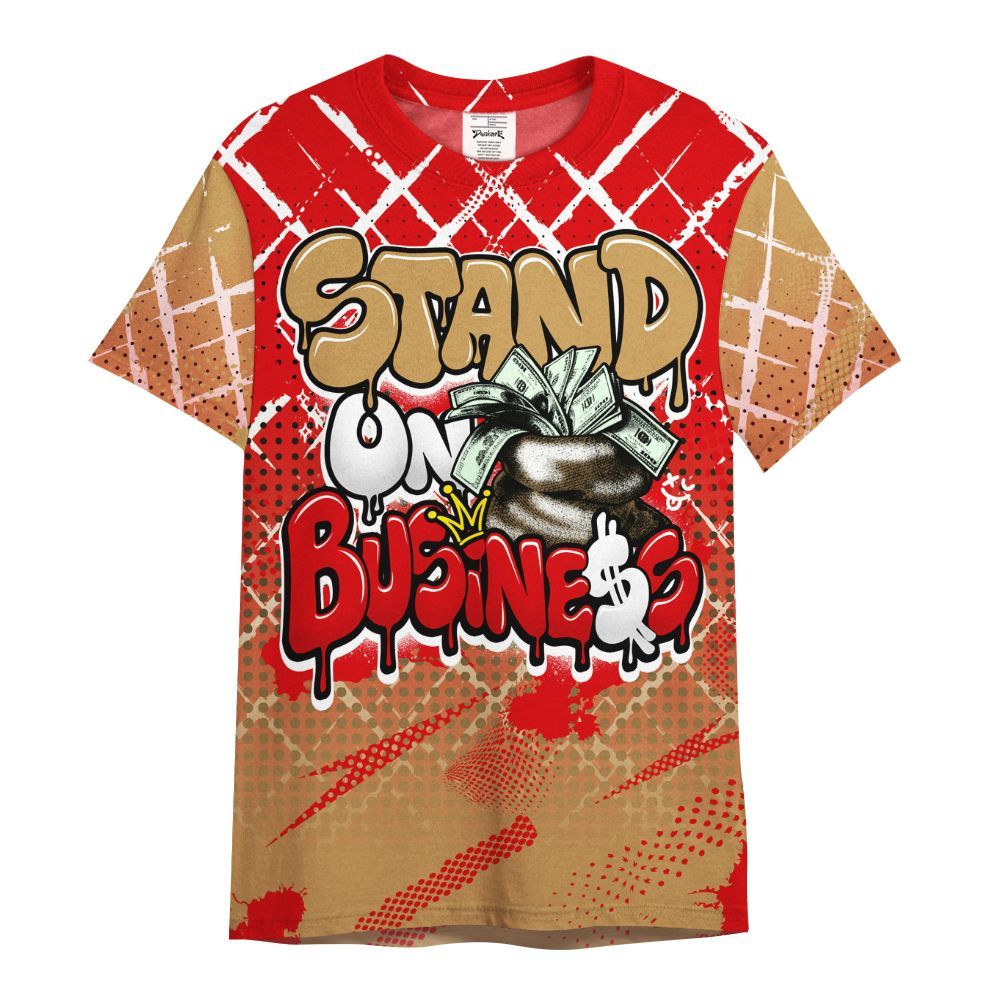 Shirt To Match Kobe 5 Red Year Of The Mamba - Halftone Stand Business Dripping All Over Print