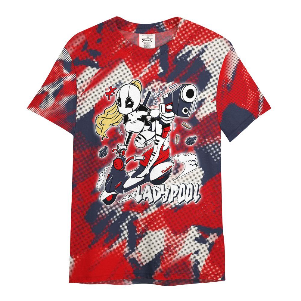 Shirt To Match Low OG Howard University 1s - Lady Pool Cartoon Abstract Halftone All Over Print