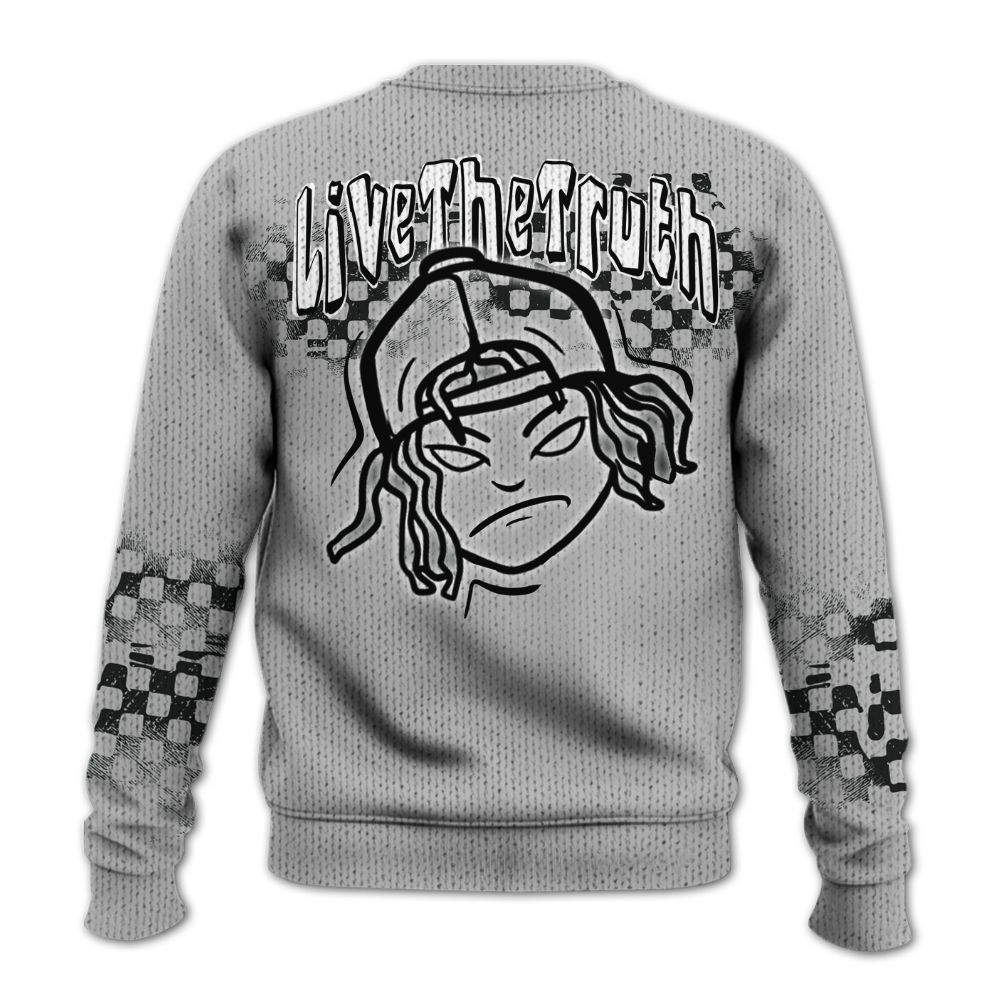 Knitted Sweater To Match Low 85 Metallic Black 1s - Feel Life Street Style