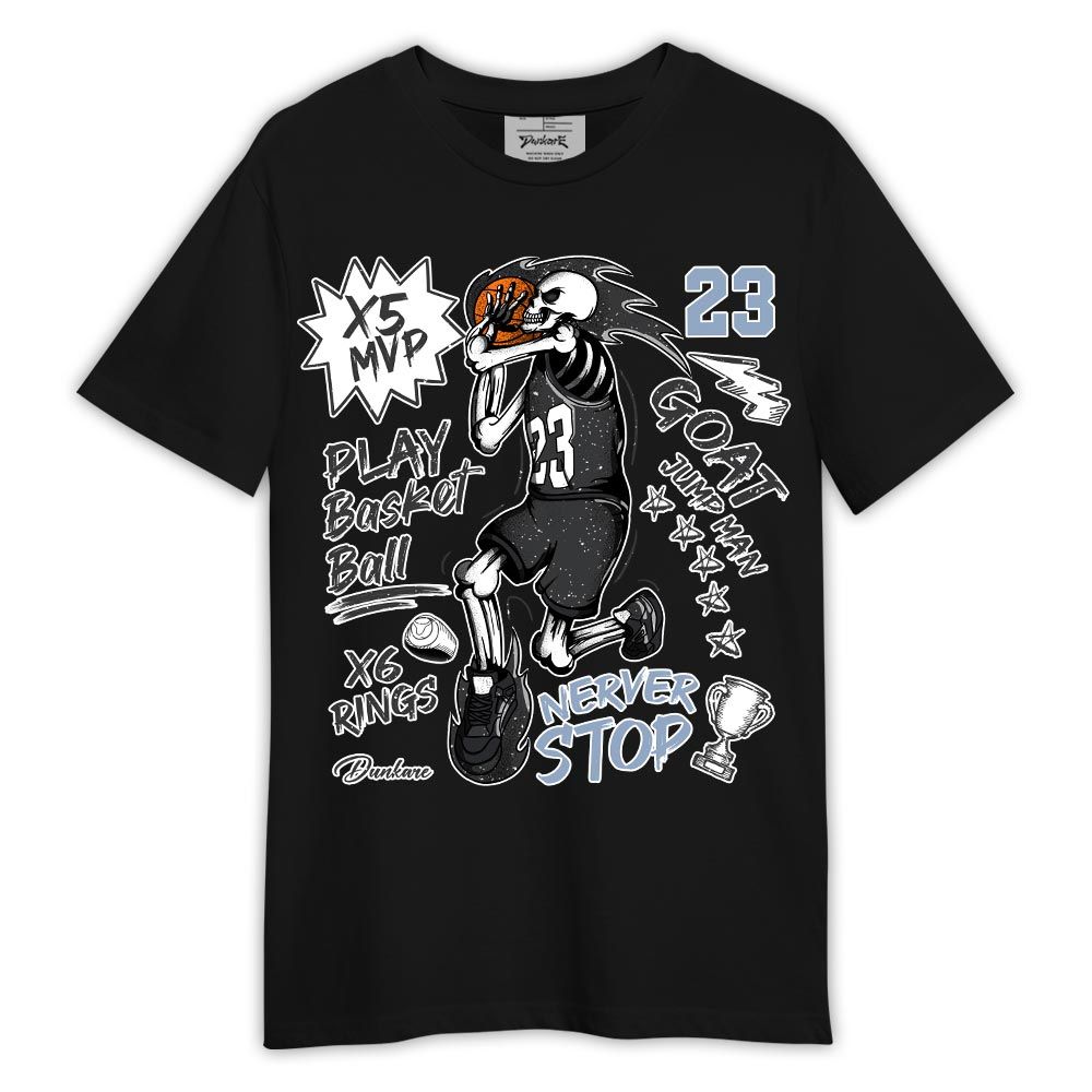 Shirt To Match Reverse Black White 6s - Never Stop G.O.A.T Shirt Outfit