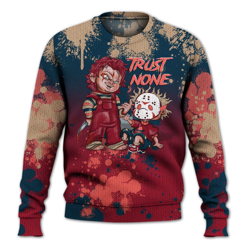 Knitted Sweater To Match Mid Multi Color 2022 1s - Trust No One Scary