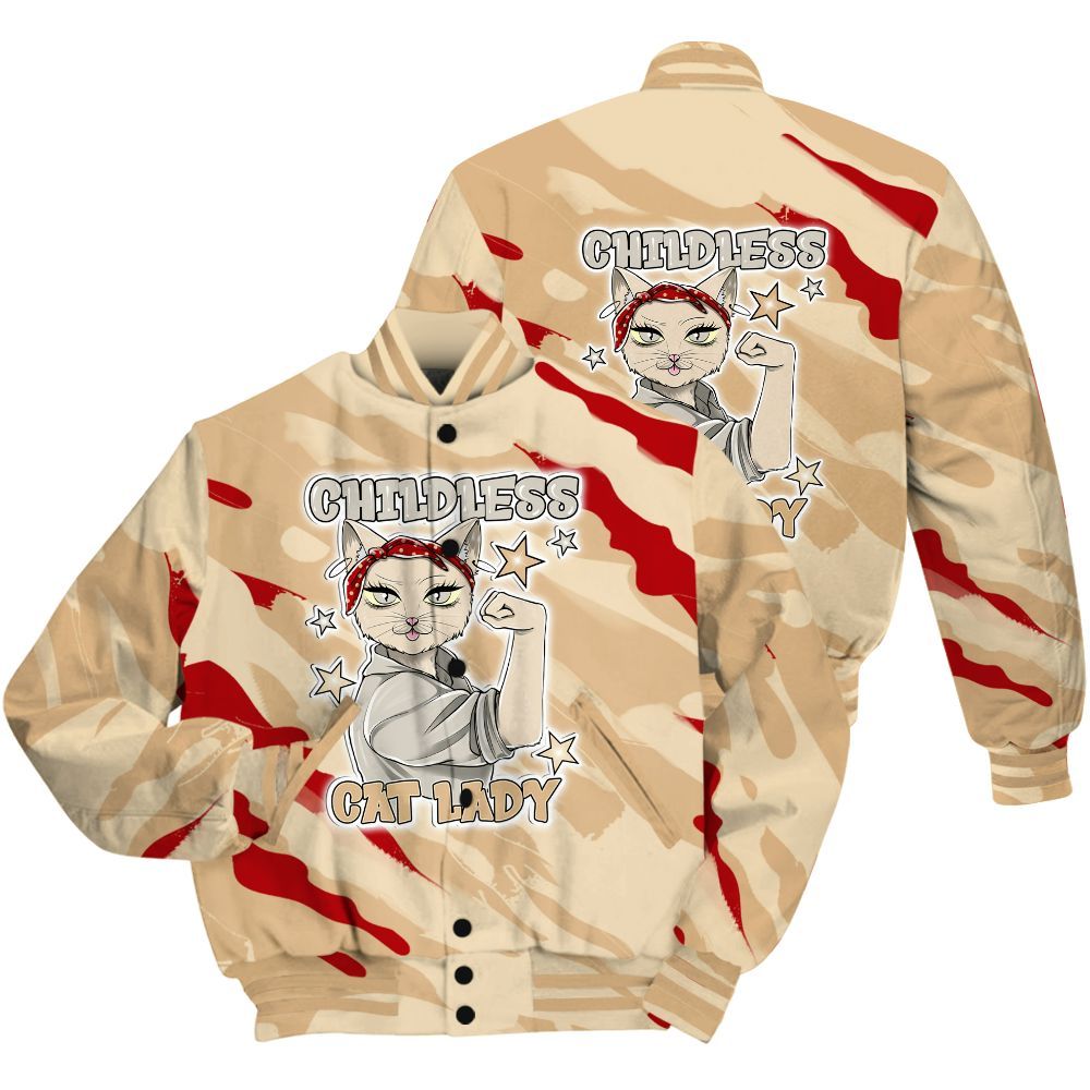 Varsity Jacket To Match Dunk Low Strawberry Waffle Shirt - Childless Kat Lady All Over Print